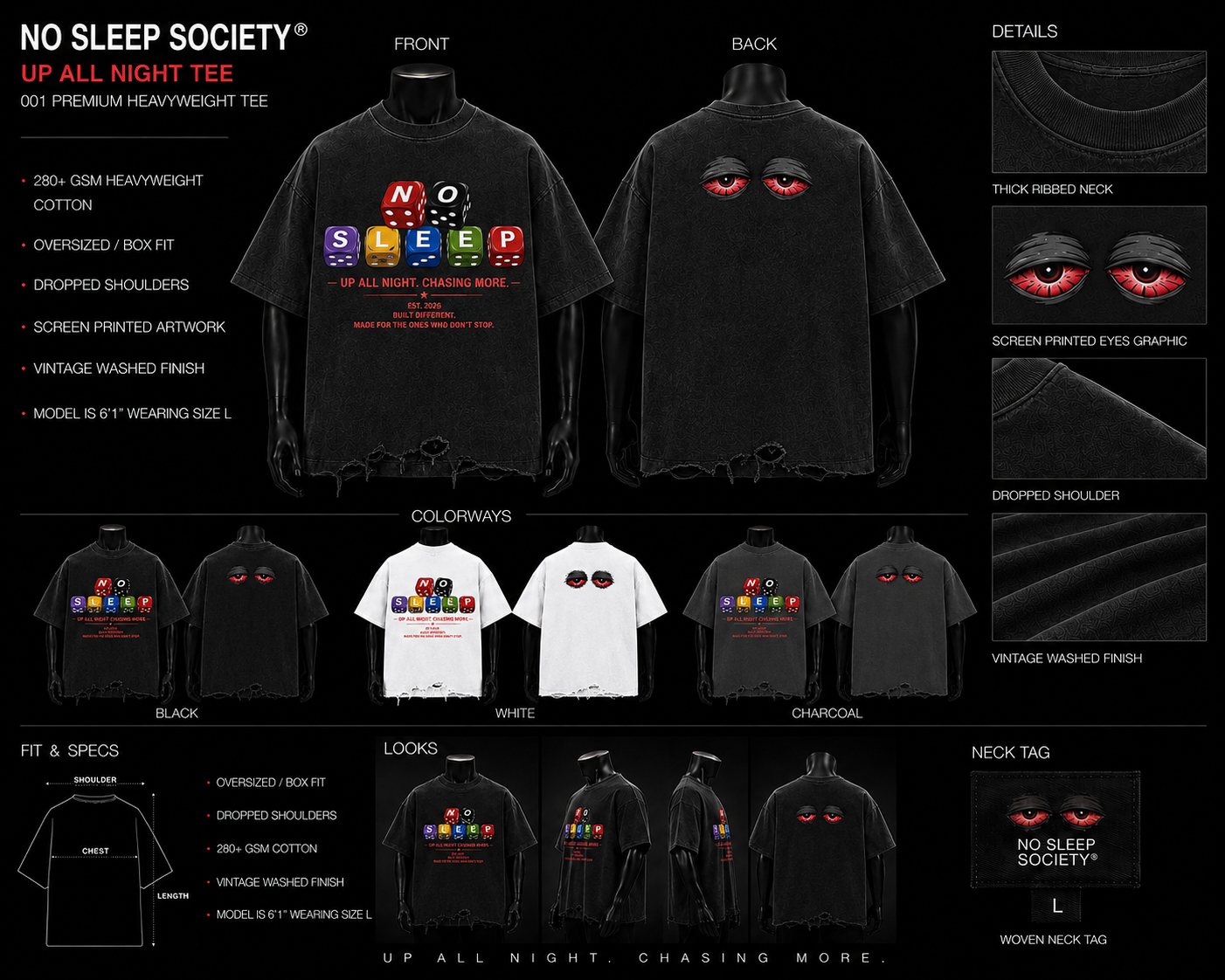 NO SLEEP DICE TEE