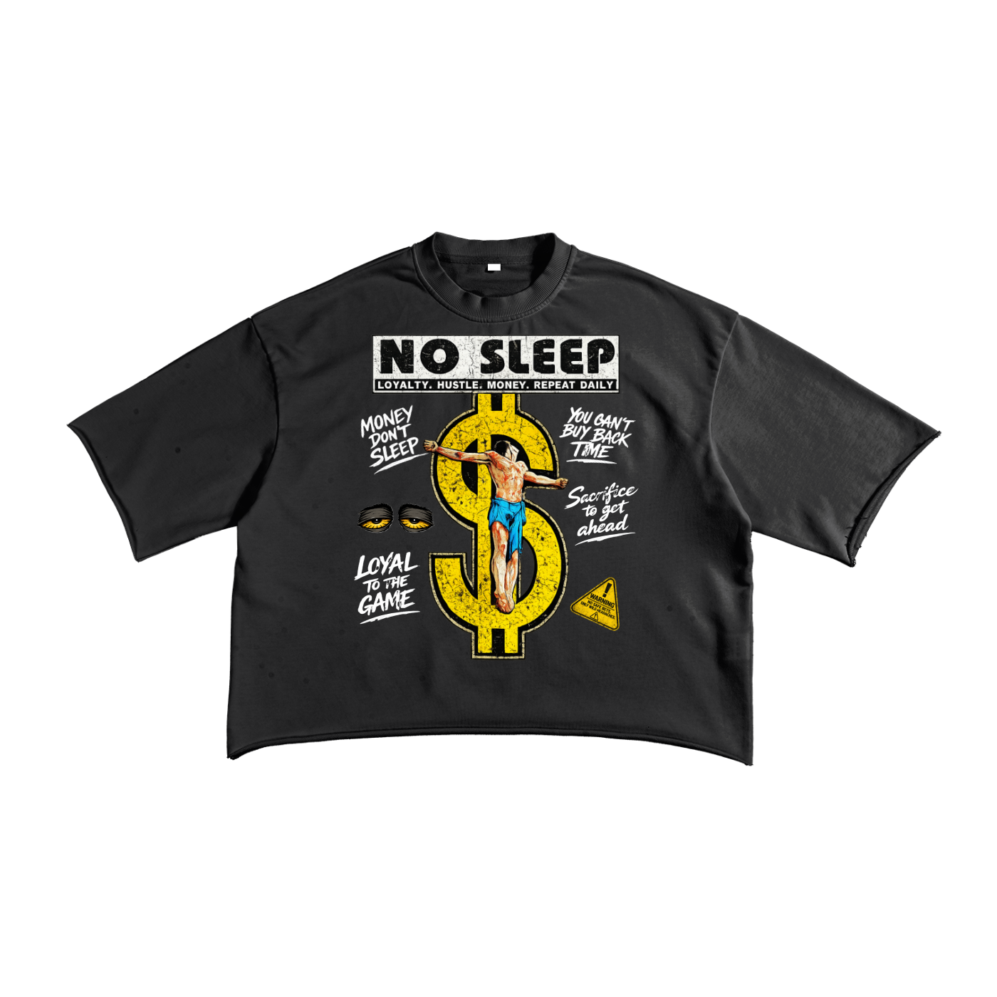 "Money Don't Sleep" Crop Tee