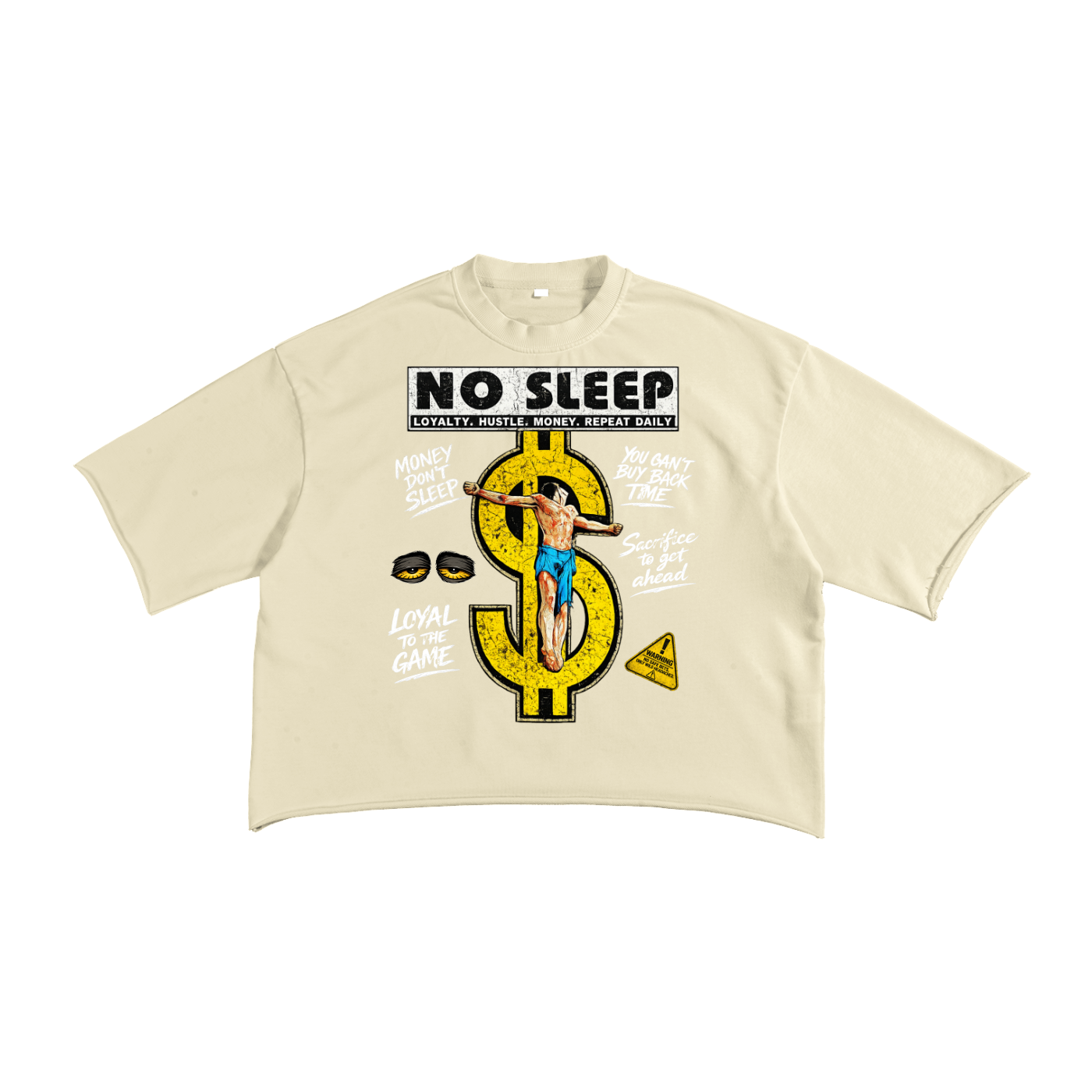"Money Don't Sleep" Crop Tee