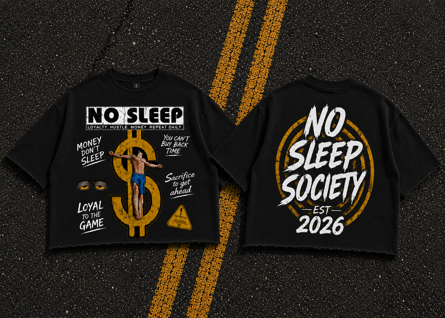 "Money Don't Sleep" Crop Tee